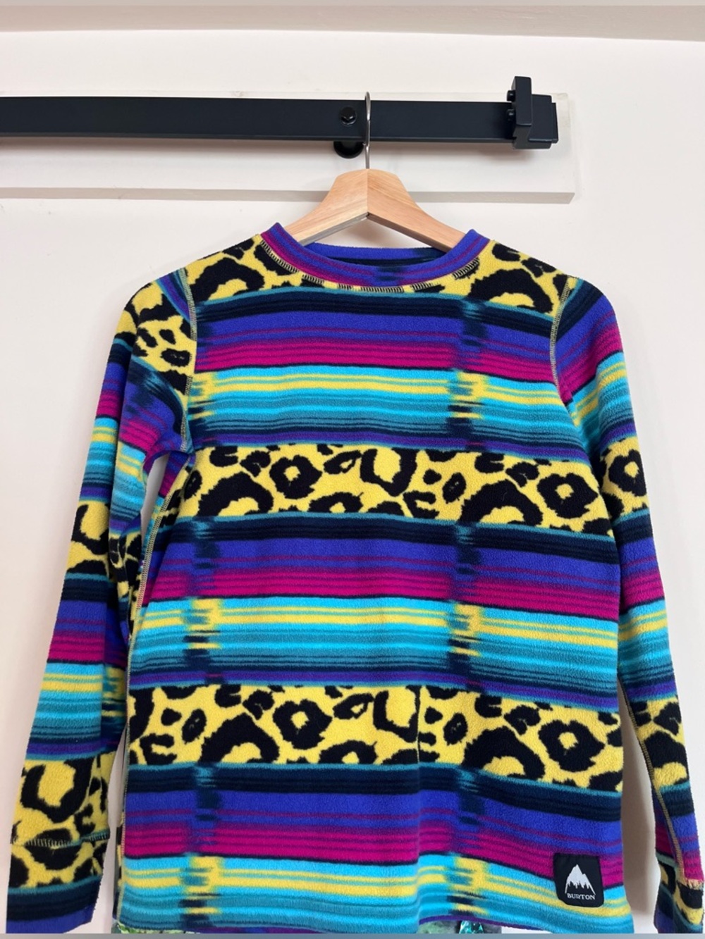 Burton kids striped Fleece Pullover